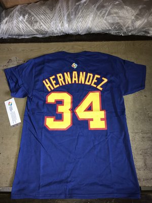 MLB Majestic 經典賽 委內瑞拉 Felix Hernandez 背號T恤 偉殷 岱鋼 洋基 馬林魚 金鋒 建民 JUDGE 洋基