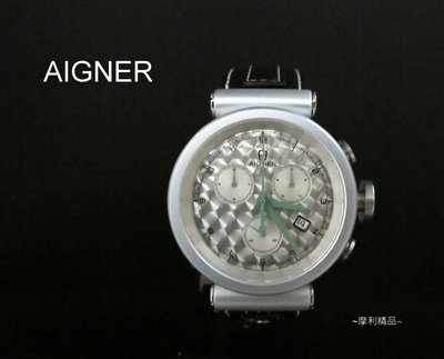 【摩利精品】AIGNER愛格納鋁合金計時錶*真品* 低價特賣