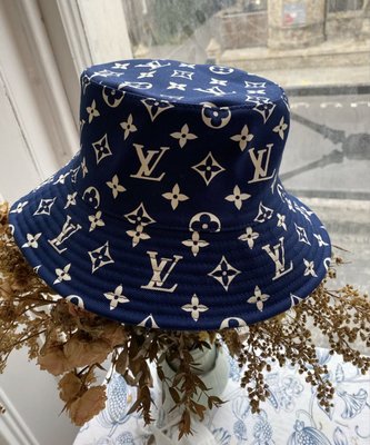 Louis Vuitton M76231 LV ESCALE Monogram Bucket Hat 漁夫帽牛仔藍 現貨