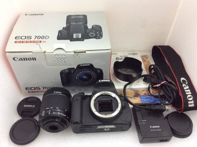 [保固一年]【明豐相機] 公司貨 Canon EOS 700D單眼相機+18-55mm鏡頭 功能都正常 便宜賣