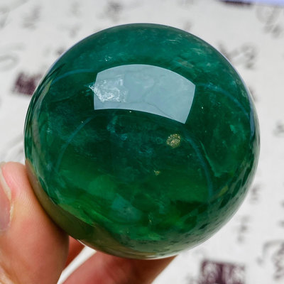 B557天然紫綠螢石水晶球擺件綠色水晶原石打磨屬木客廳辦公家27527 水晶 原石 擺件【玲瓏軒】