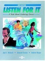 《Listen for It: A Task-Based Listening Course Student Book》│Oxford University Press, USA│Richards, Ja