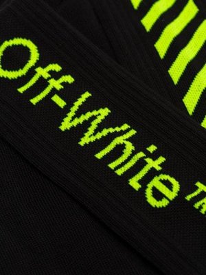 OFF-WHITE logo   黑色 襪子