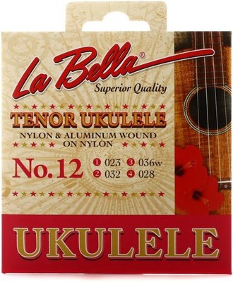 ☆唐尼樂器︵☆全新公司貨 La Bella No.12 Tenor 26吋烏克麗麗套弦(第三弦鍍弦纏繞弦)