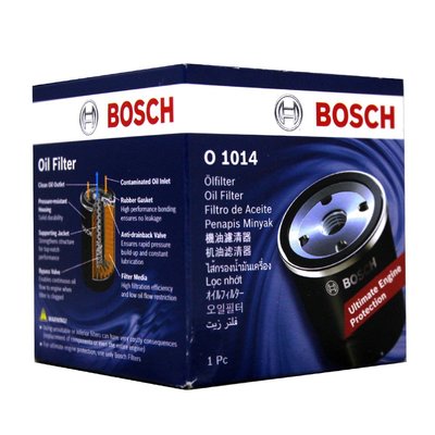 【易油網】BOSCH 機油芯 O 1014 Nissan車系使用 機油濾芯