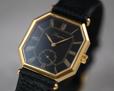 【叁·時貳更】古董浪琴Longines"八角"手卷機械錶/錶