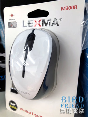 【鳥鵬電腦】LEXMA 雷馬 M300R 無線光學滑鼠 白 快速翻頁功能鍵 上下頁鍵 3年保固 到府收送 公司貨