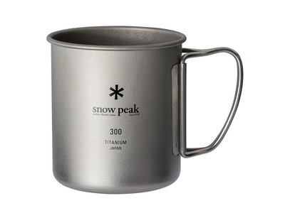 [好也戶外]snow peak SP鈦金屬單層杯-300 No.MG-142