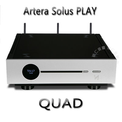 台中『崇仁音響發燒線材精品網』QUAD 『Artera Solus Play』無線串流綜擴兼容CD播放︱ DAC︱前級