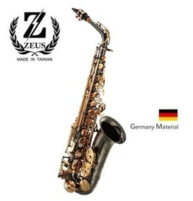 Zeus 宙斯 頂級德國銅製-中音Alto 薩克斯風/黑金色（型號：Z-A580 BG）中音-原銅薩克斯風（SAX）