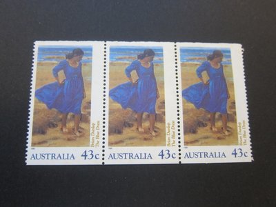 【雲品13】澳大利亞Australia 1990 Sc 1192a from booklet strip(3) MNH 庫號#Box#520 12386
