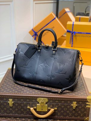 二手Louis Vuitton LV Keepall Bandouliere 45 旅行袋 M45532黑色