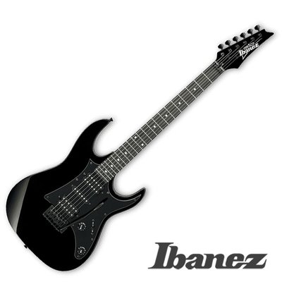 Ibanez GRX55B-BKN 電吉他 暗夜黑｜暢銷25年 速彈快手首選【立派樂器】