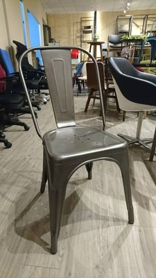 【找椅子】工藝復刻Tolix H Stool 法國工業風餐椅 原鐵色 拉絲鐵色 餐椅 書椅