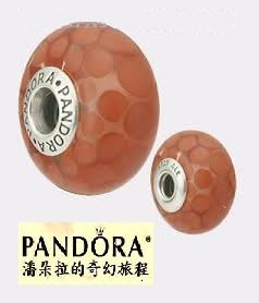 潘朵拉絕版品{{潘朵拉的奇幻旅程}} PANDORA Red Exotic Murano 胖珠琉璃 790697 XL