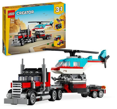 LEGO 31146 平板卡車和直升機 Creator 系列 3in1 樂高公司貨 永和小人國玩具店 104A