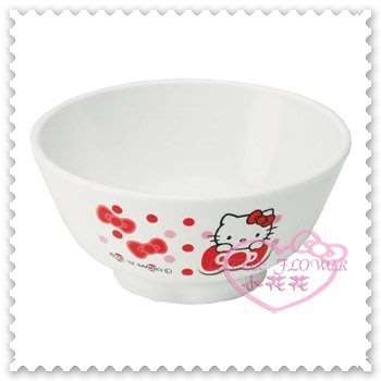 ♥小花花日本精品♥Hello Kitty 碗飯碗湯碗點心碗趴姿蝴蝶結紅色點點小熊洗碗機烘碗機可用 89902004