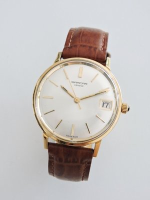 正18K金 SARCAR 豪門世家 經典 自動上鍊機械古董錶 男錶