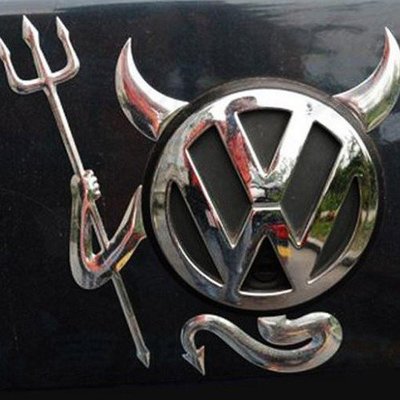 3D惡魔貼 立體小惡魔 車標裝飾貼 車貼紙  標誌 MAZDA FORD VW TOYOTA 三菱 沂軒精品 A0319
