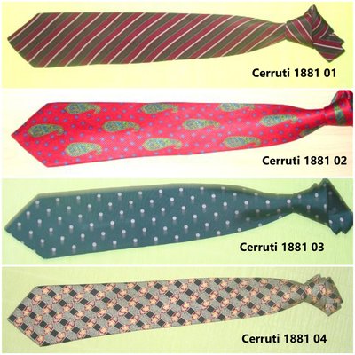 名牌二手領帶 手打領帶：CERRUTI 1881系列