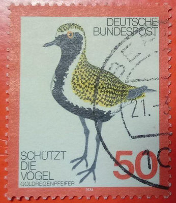 德國郵票舊票套票 1976 European Golden Plover