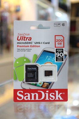 【日產旗艦】Sandisk Ultra MicroSD SDXC 200GB 200G 90MB 記憶卡 群光公司貨