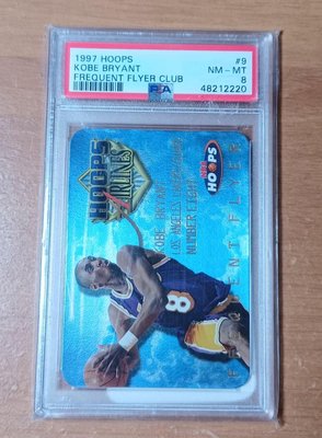 1997-98 Hoops KOBE BRYANT Frequent Flyer Club #9 PSA 8