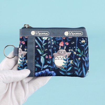 ╭＊全新現貨＊**LeSportsac 龍貓植物園 2437 防水輕便 鑰匙包零錢包硬幣包卡夾名片包工作證件包身份證件包