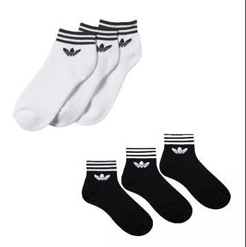 [MR.CH]]ADIDAS Trefoil Socks 白黑 三葉草 中筒 基本款 黑AZ5523/白AZ6288