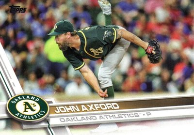 ^.^飛行屋(全新品)MLB 美國職棒-奧克蘭運動家隊-球員卡#403 John Axford(棒球卡)