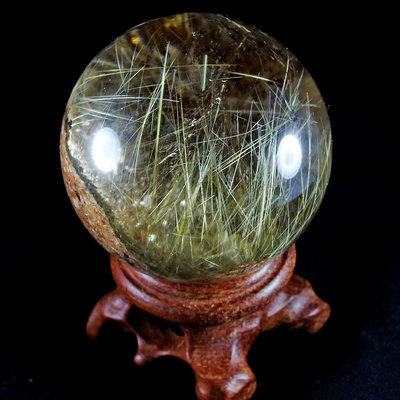 鈦晶球04–38.6 mm。小太陽花。清透漂亮。珍藏水晶