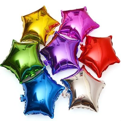 18吋 星星 五芒星 五角星款 (45CM款) 鋁箔氣球 空飄 任意搭配 生日派對佈置【塔克玩具】