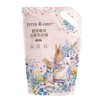 瘋狂寶寶**奇哥 Peter Rabbit 比得兔嬰兒抗菌洗衣精-補充包2000ml(PHA105000)