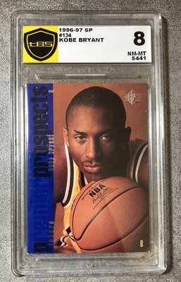 Kobe Bryant 1996-97 Upper Deck SP Rookie RC #134 TBS 8 籃球卡