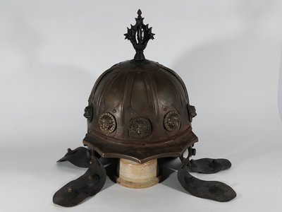 [銀九藝] 銅器 銅雕 將士頭盔 虎頭盔 將軍帽