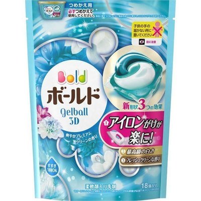 【日本P&G】洗衣膠球補充包 日本洗衣膠球 高濃度HEDP分子，可洗淨頑垢