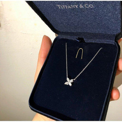 TIFFANY & Co. Victoria 925白金 鑽石項鏈