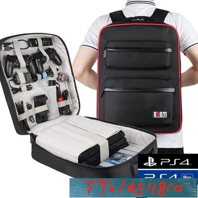 索尼PS5保護專用單肩雙肩背包PS4pro雙肩便攜攜帶收納外帶保護包PS4主機大容量收納包配件整理包 Y1810