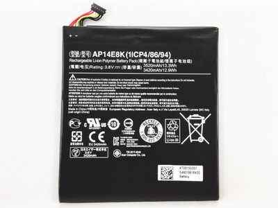 軒林-台灣出貨 全新 AP14F8K 電池 適用ACER W1-810 W1-811 AP14F8K #H086A