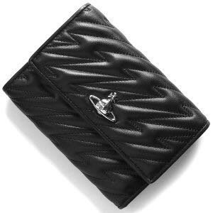 Vivienne Westwood （黑色）閃電真皮壓紋三摺中短夾 皮夾 錢包｜100%全新正品｜特價!