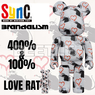 BEETLE BE@RBRICK LOVE RAT 愛老鼠BANKSY 班克斯庫柏力克