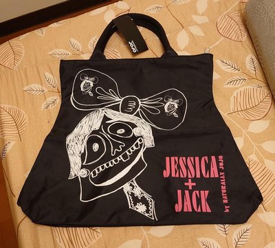 【Naturally JOJO】JESSICA+JACK 防水尼龍拉鍊購物袋