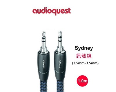 鈞釩音響~美國線聖 Audioquest  Sydney  3.5mm-3.5mm 音源訊號線(1.0m)