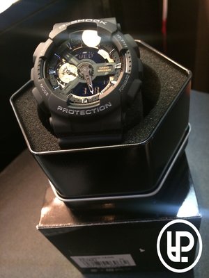 PALACE 美牌專賣 CASIO G-SHOCK GA-110RG-1ADR 黑玫瑰金 消光錶帶 指針雙顯