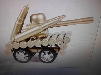 浪漫滿屋 METTLE手工大砲坦克模型禮品 擺飾