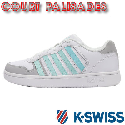 鞋大王K-SWISS蓋世威 96931-112(PALISADES) 白色 皮質休閒運動鞋 鞋底全車線 止滑 014K