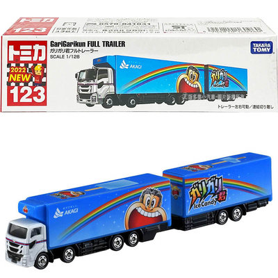 【HAHA小站】TM123A4 160960 全新 正版 嘎哩嘎哩君 貨櫃車 聯結車 多美小汽車 加長型 禮物 模型車