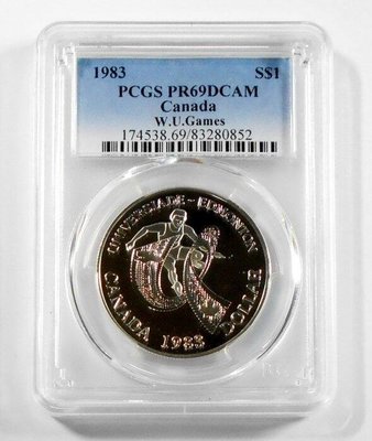 IB083 加拿大1983年 世界運動大會 PCGS PR69DCAM 銀幣