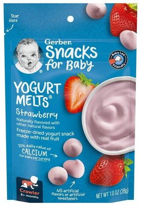 【雷恩的美國小舖】Gerber 草莓優格餅乾 寶寶零食 餅乾 嬰幼兒 副食品 零食 水果優格餅乾