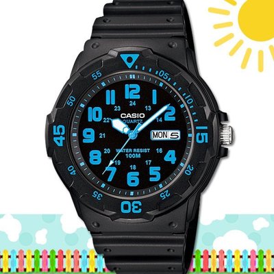 CASIO 時計屋 卡西歐手錶 時計屋  MRW-200H-2B 男錶 指針錶 橡膠錶帶 黑  防水100米